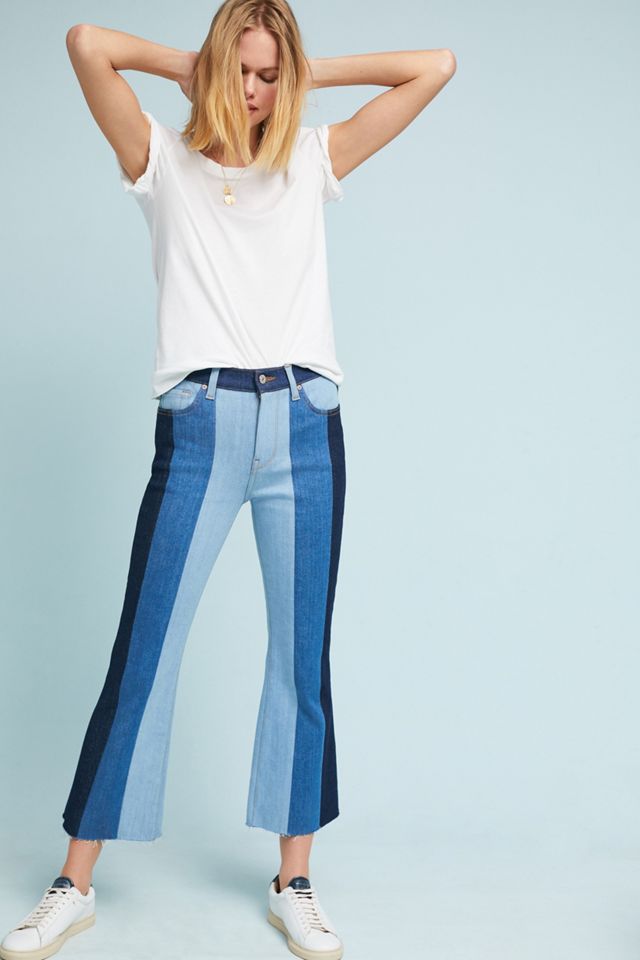 7 For All Mankind Ali High-Rise Cropped Flare Jeans #1
