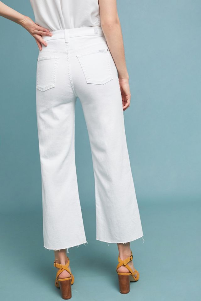 7 For All Mankind Alexa High-Rise Cropped Wide-Leg Jeans #1