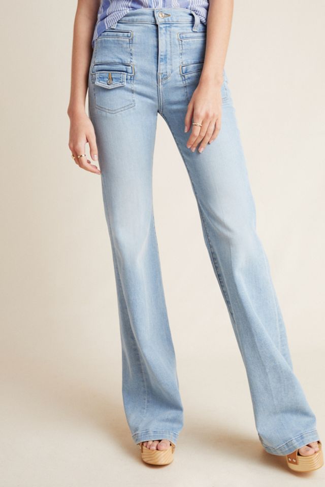 7 For All Mankind Georgia High-Rise Flare Jeans #3