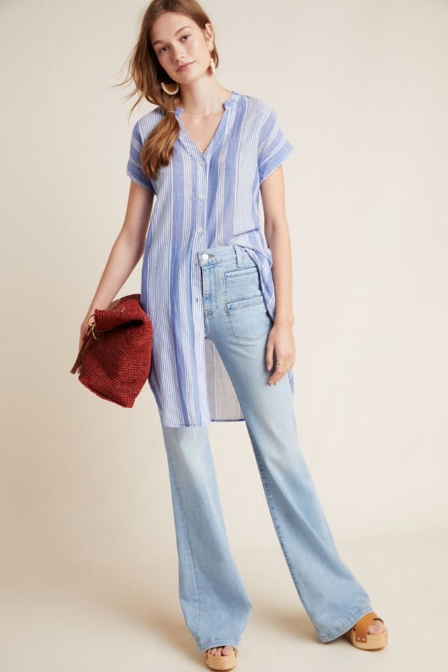 7 For All Mankind Georgia High-Rise Flare Jeans