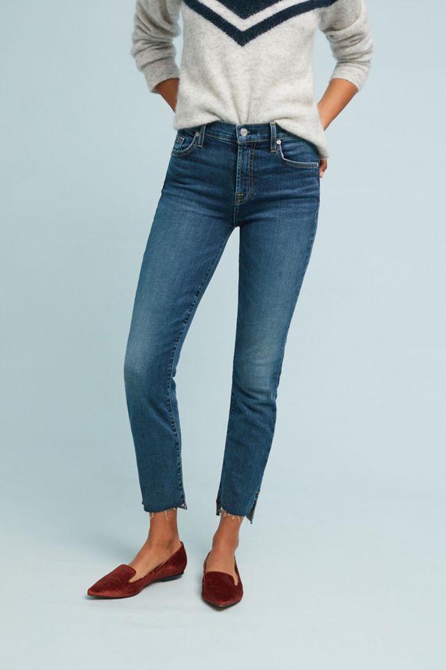 7 For All Mankind Roxanne Mid-Rise Skinny Jeans #3