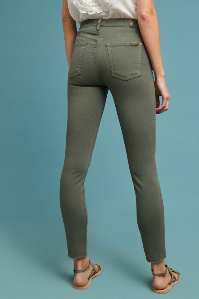7 For All Mankind Roxanne Mid-Rise Skinny Ankle Jeans #1