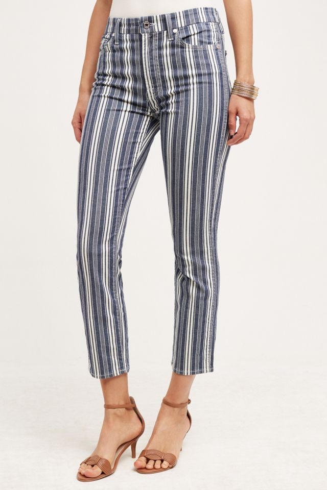 7 For All Mankind Mid-Rise Ankle Straight Jeans #1