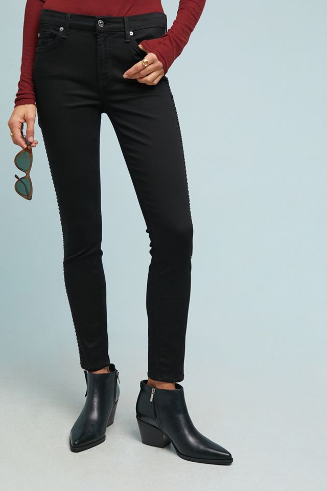 7 For All Mankind Crystal Mid-Rise Skinny Ankle Jeans #2