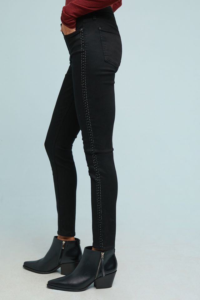 7 For All Mankind Crystal Mid-Rise Skinny Ankle Jeans #3