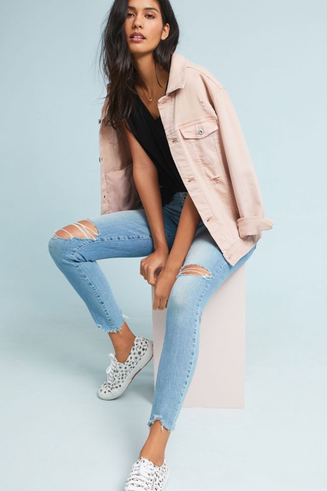 Paige Hoxton High-Rise Skinny Ankle Jeans #1