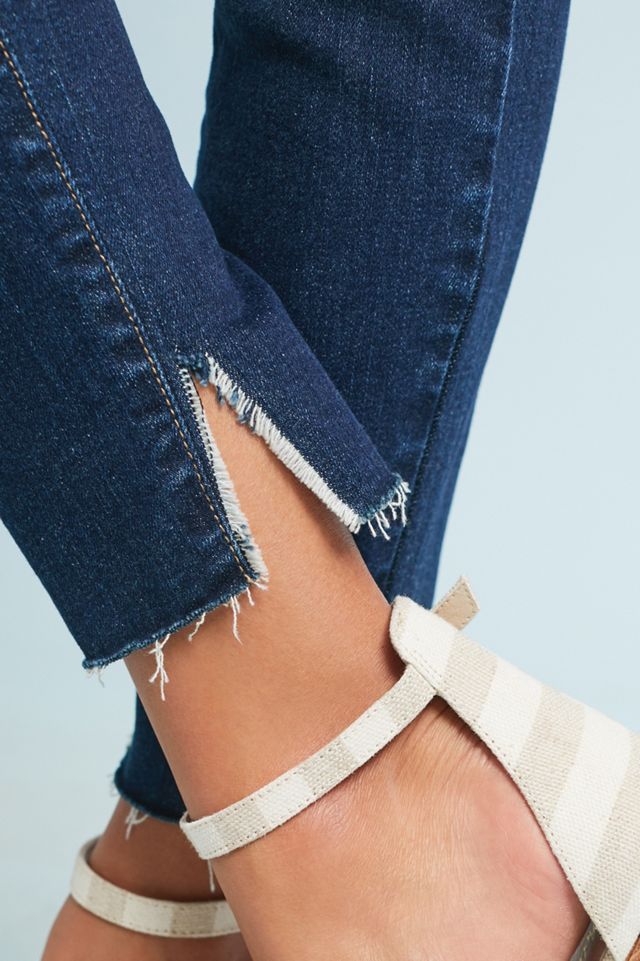 Paige Verdugo Low-Rise Skinny Ankle Fray Jeans #1