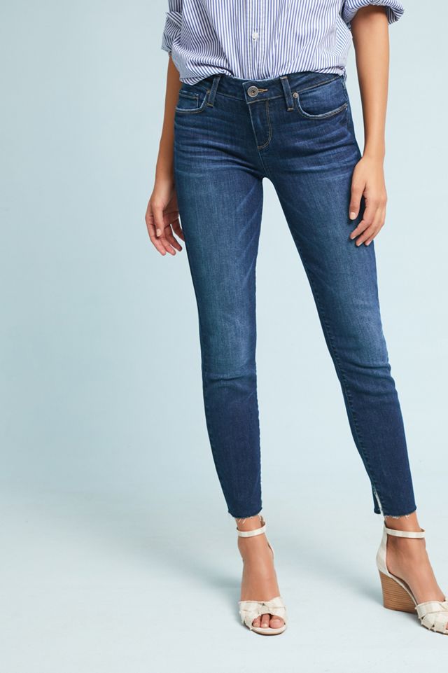 Paige Verdugo Low-Rise Skinny Ankle Fray Jeans #2