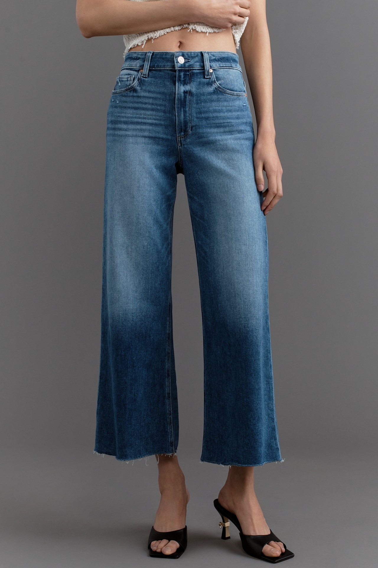 PAIGE Petite Anessa High-Rise Crop Jeans