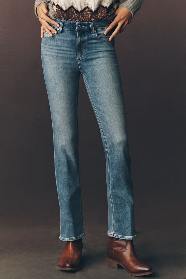 PAIGE Petite High-Rise Manhattan Jeans #1