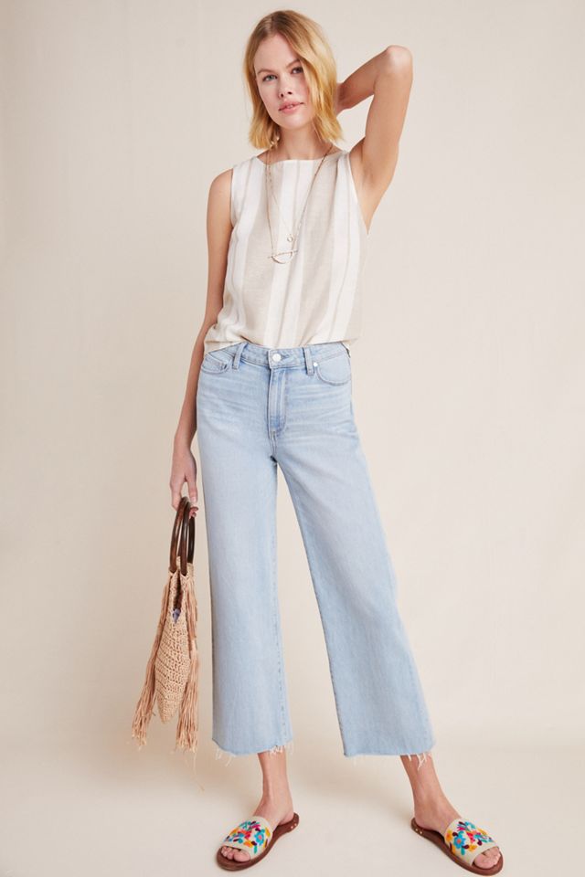 Paige Nellie High-Rise Culotte Jeans Anthropologie