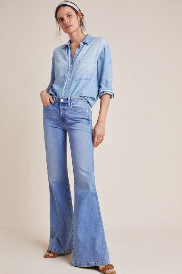 Paige Genevieve High-Rise Flare Jeans