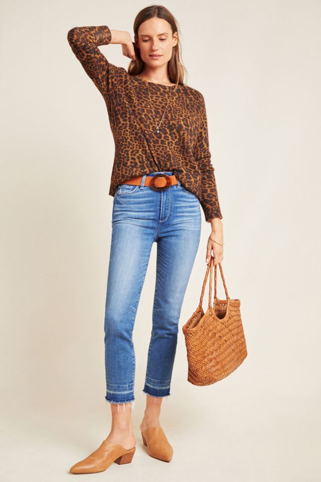 Paige Hoxton High-Rise Slim Cropped Jeans #1