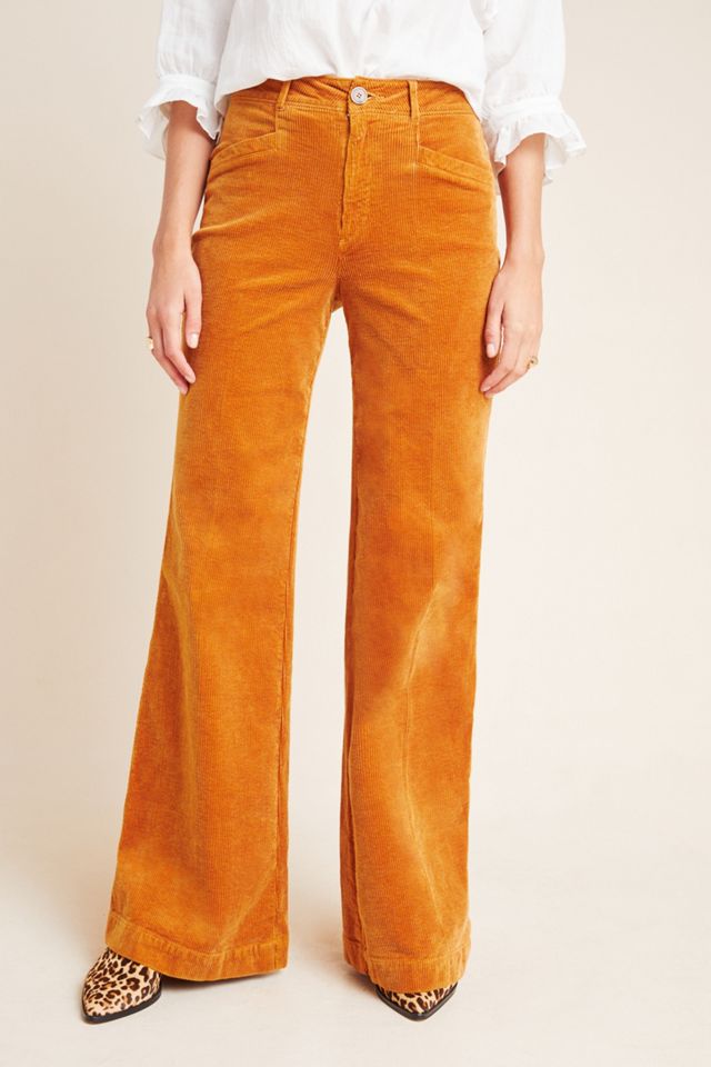 Paige Sutton High-Rise Flare Corduroy Pants #2