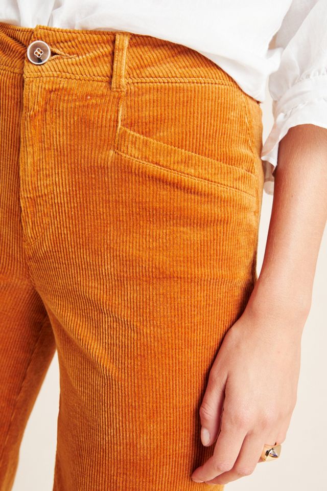 Paige Sutton High-Rise Flare Corduroy Pants #3
