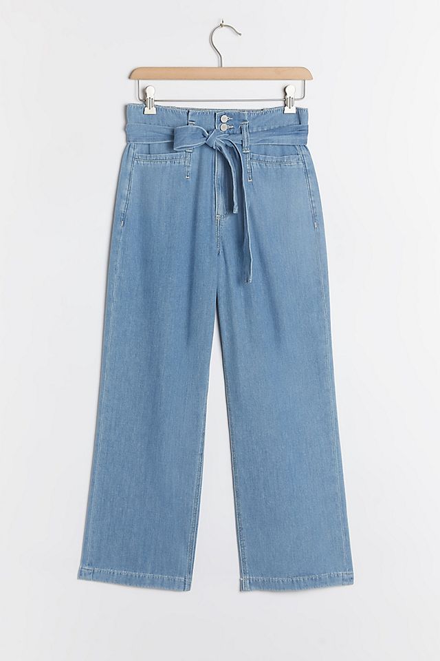 Paige Nellie Ultra High-Rise Culotte Jeans | Anthropologie