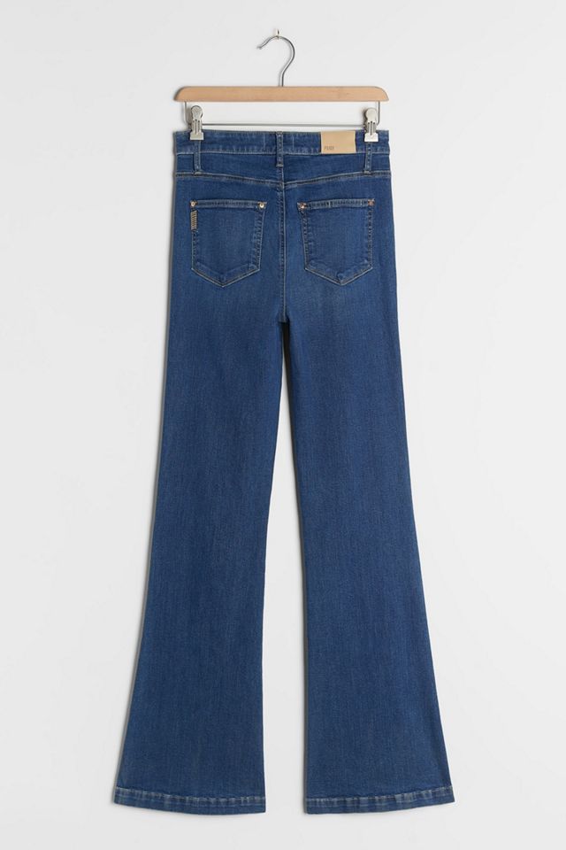 Paige Genevieve Ultra High-Rise Flare Jeans #1