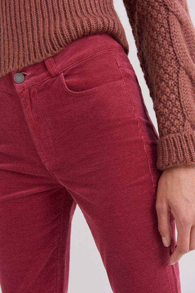 Paige Hoxton High-Rise Slim Corduroy Pants #2