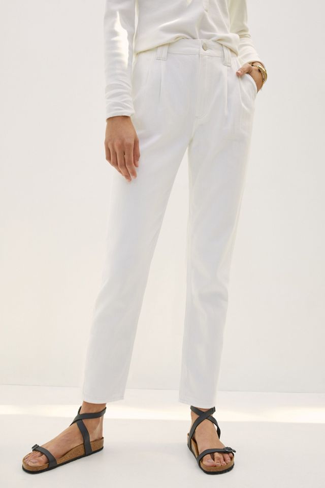 Paige Pleated Trouser Jeans #1