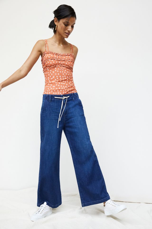 Anthropologie wide cheap leg jeans