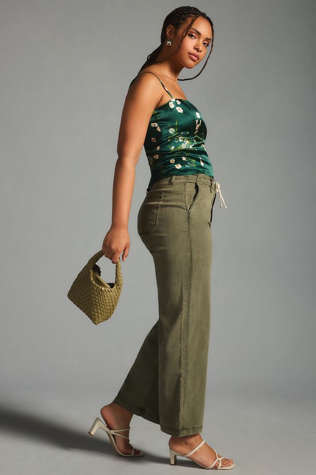 Paige Carly High-Rise Cropped Wide-Leg Jeans #4