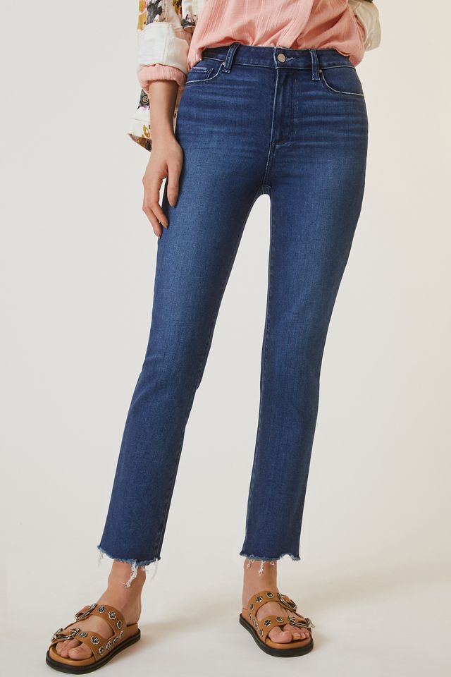 Paige Cindy High-Rise Raw-Hem Cropped Jeans #1