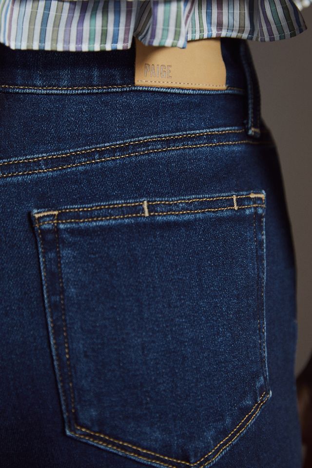 Paige Anessa High Rise Raw-Hem Wide-Leg Jeans #3