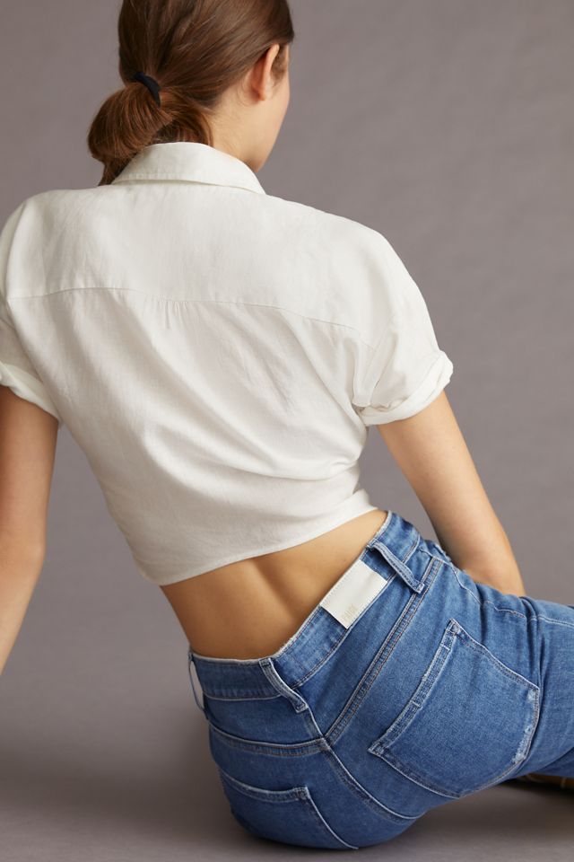 Paige Cindy High-Rise Cropped Straight Jeans #4