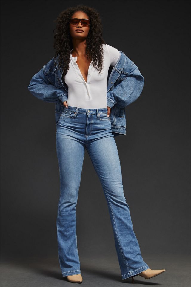 Paige Iconic High-Rise Flare Jeans #6