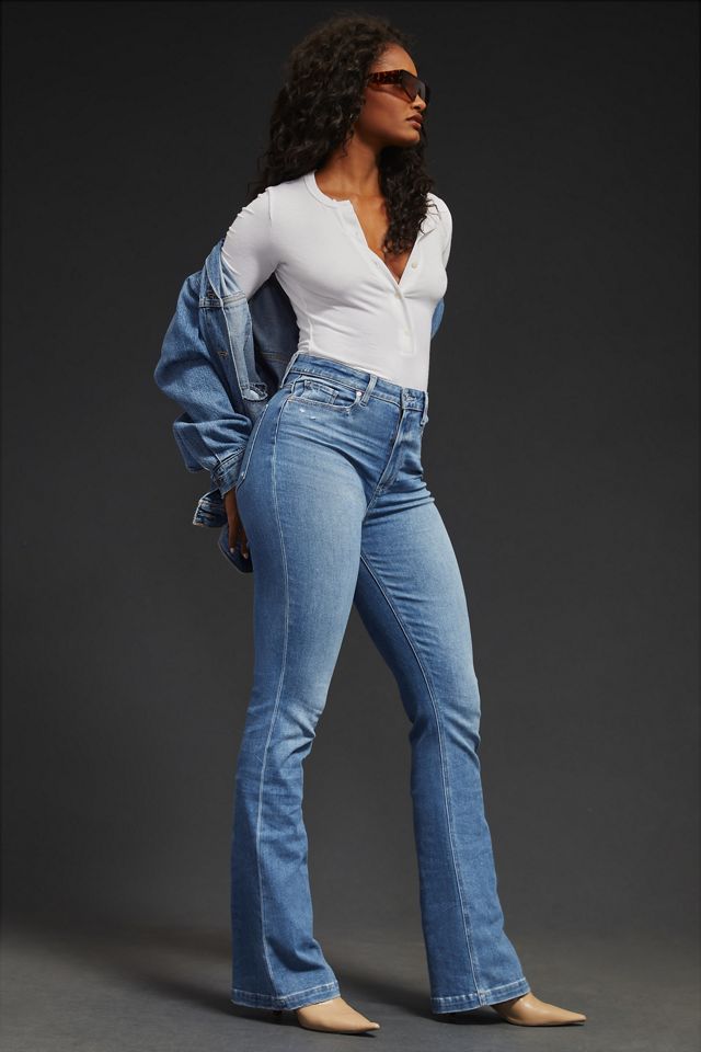 Paige Iconic High-Rise Flare Jeans #7