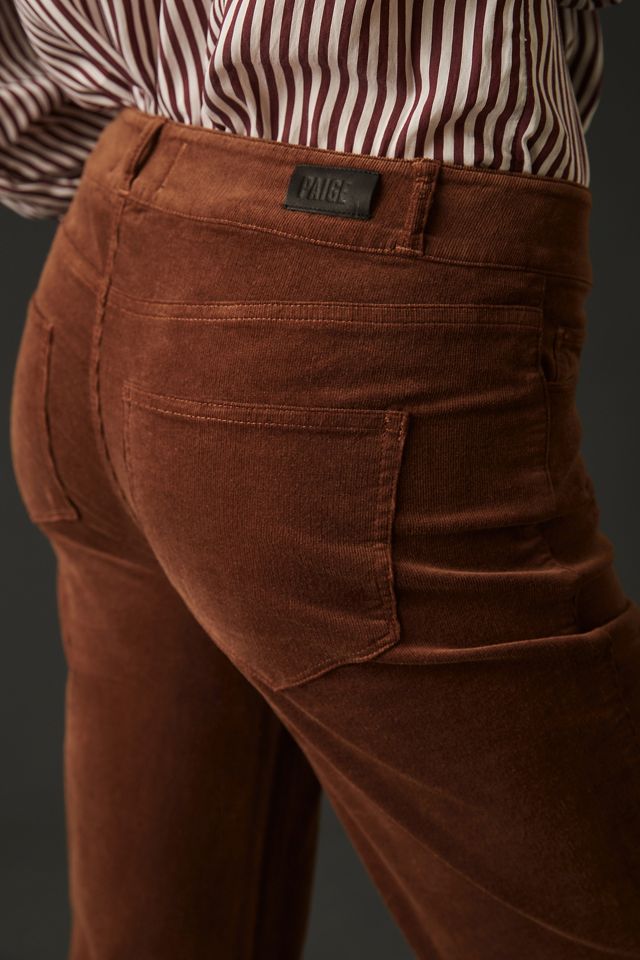 Paige Genevieve Mid-Rise Corduroy Flare Pants #4
