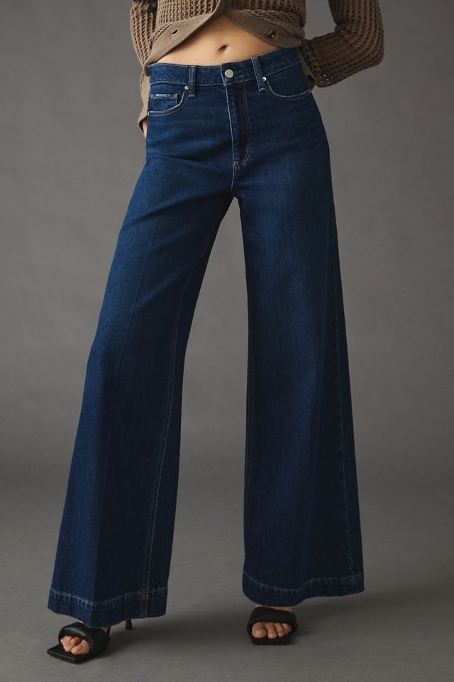 Paige Harper High-Rise Wide-Leg Jeans #1