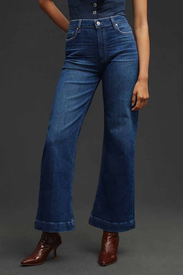 Paige Leenah High-Rise Cropped Wide-Leg Jeans #1