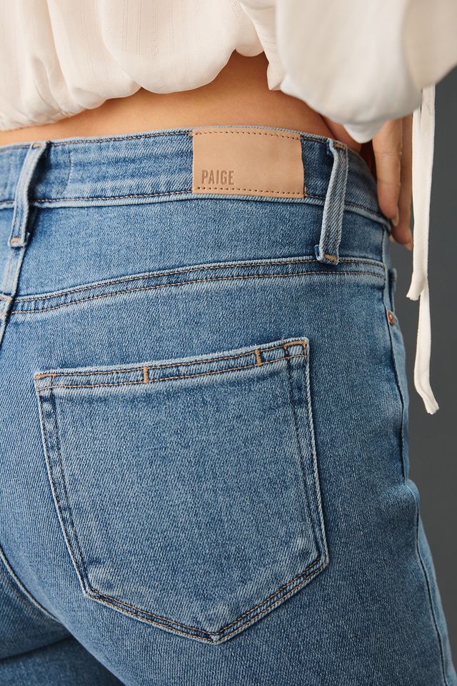 PAIGE Cindy High-Rise Raw Hem Straight Leg Jeans #2