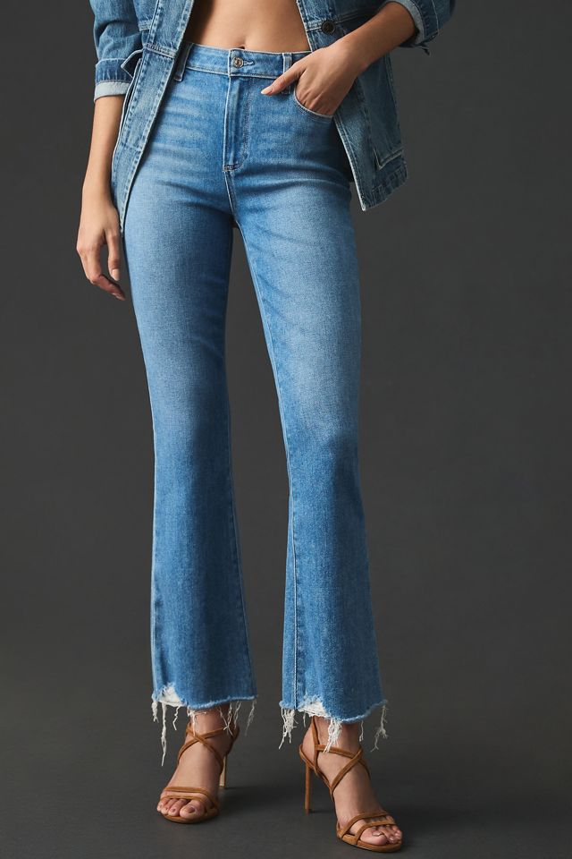 PAIGE Claudine High-Rise Crop Flare Jeans #1