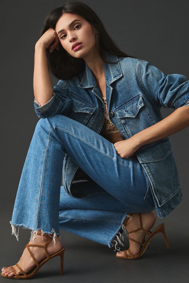 PAIGE Claudine High-Rise Crop Flare Jeans #2