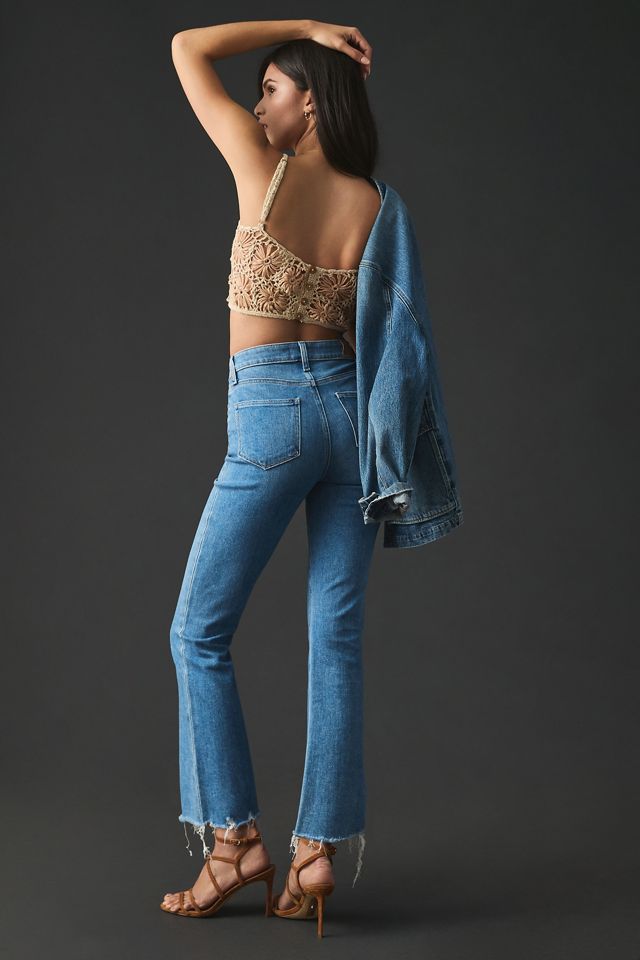 PAIGE Claudine High-Rise Crop Flare Jeans #5