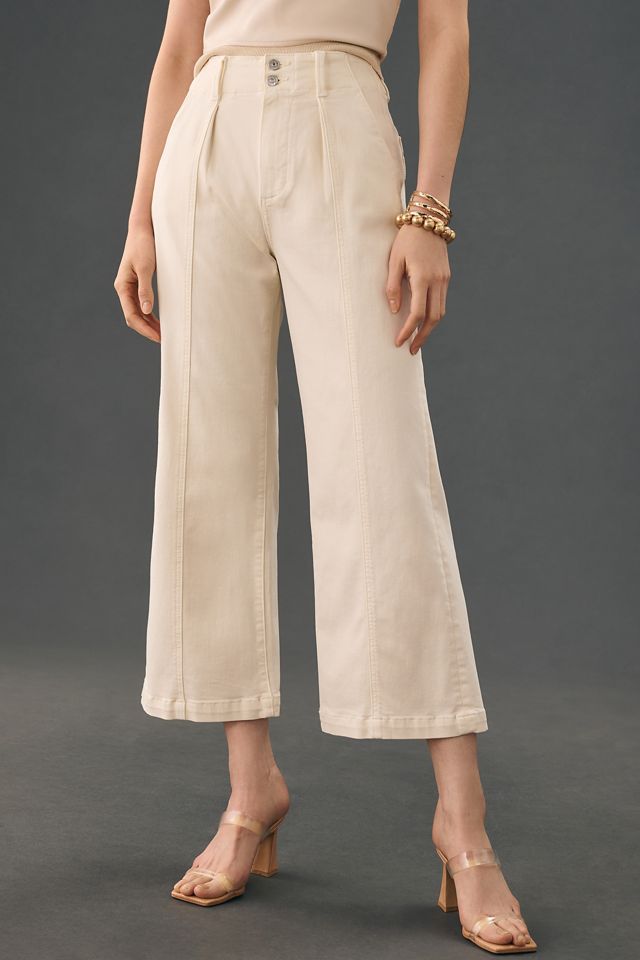 Paige Brooklyn Crop Wide Trousers #1