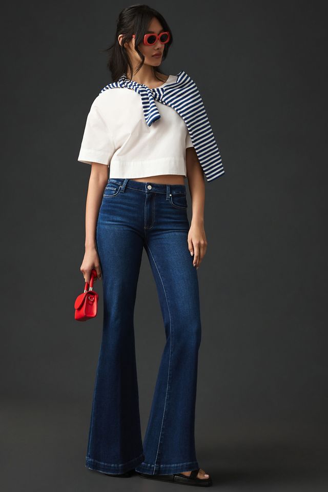 Paige Genevieve High-Rise Flare Jeans #2