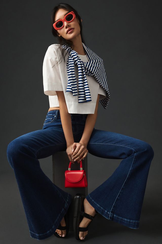 Paige Genevieve High-Rise Flare Jeans #3