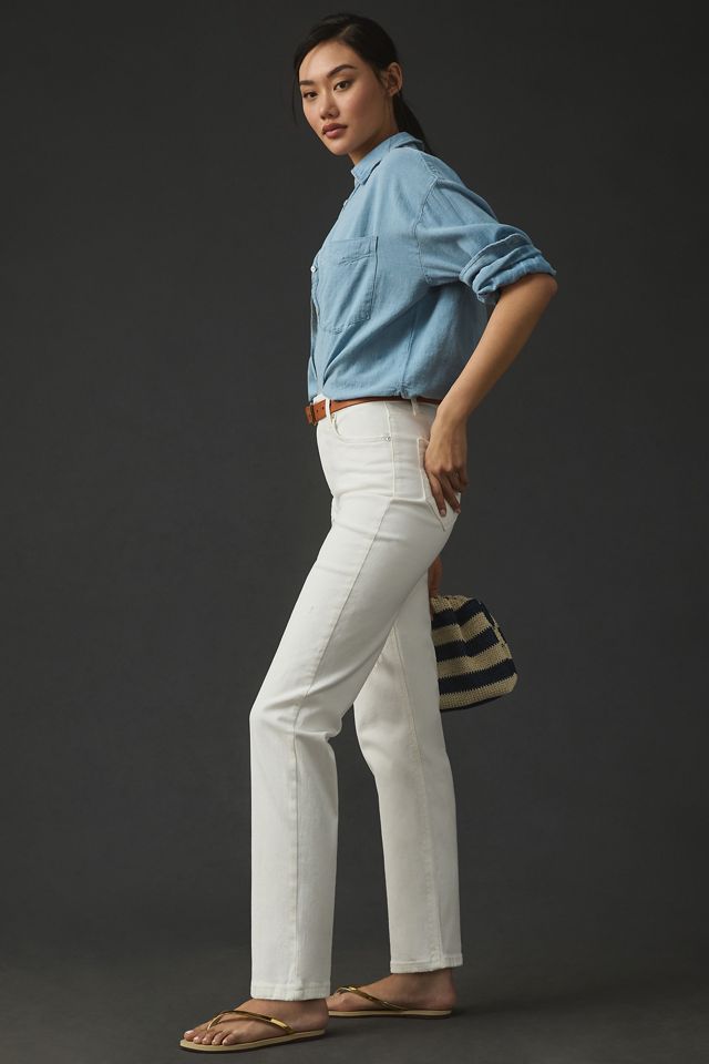 PAIGE Sarah High-Rise Straight-Leg Jeans #2
