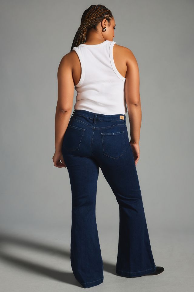 Paige Genevieve High-Rise Flare Jeans, 55% OFF