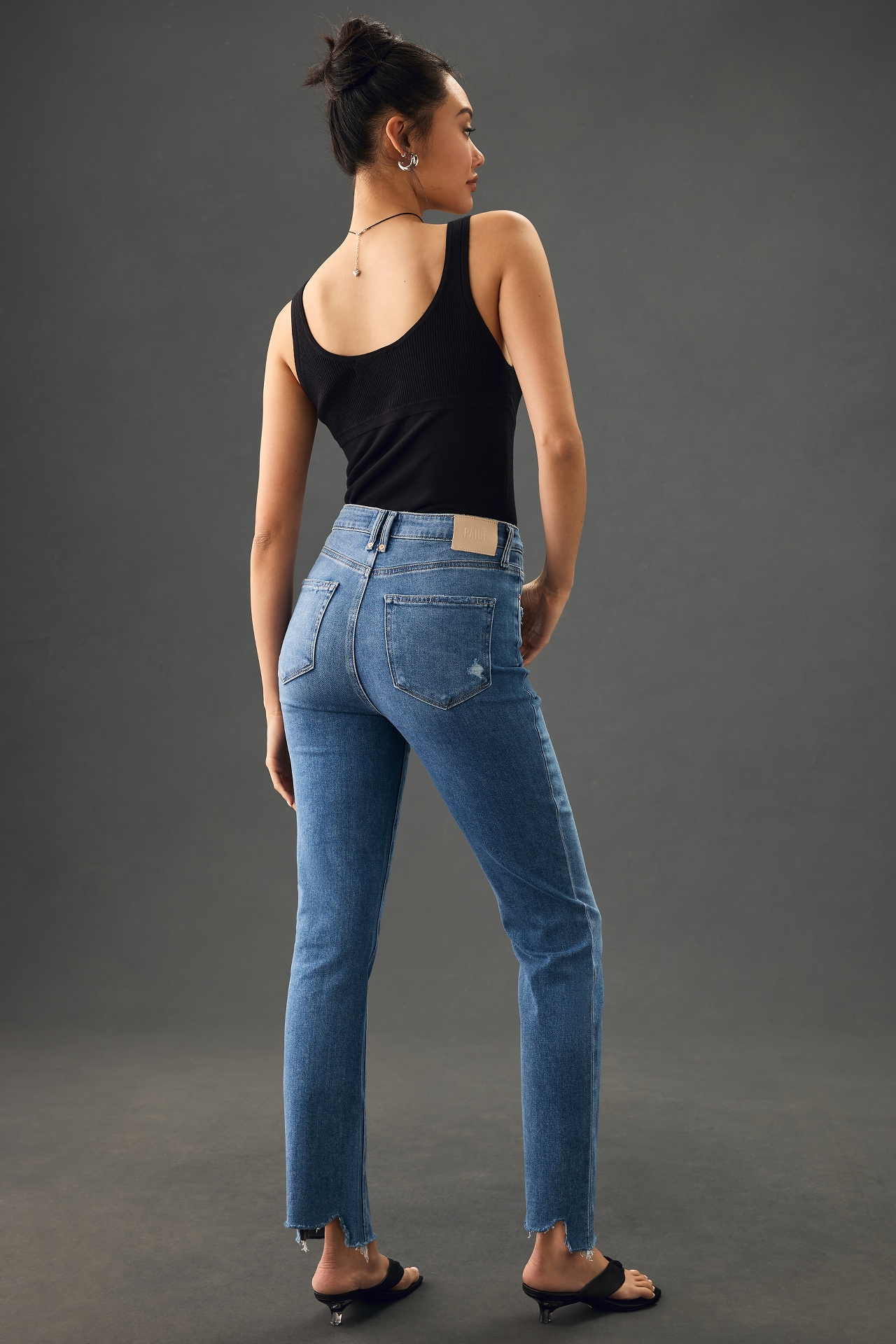 PAIGE Cindy High-Rise Straight Jeans