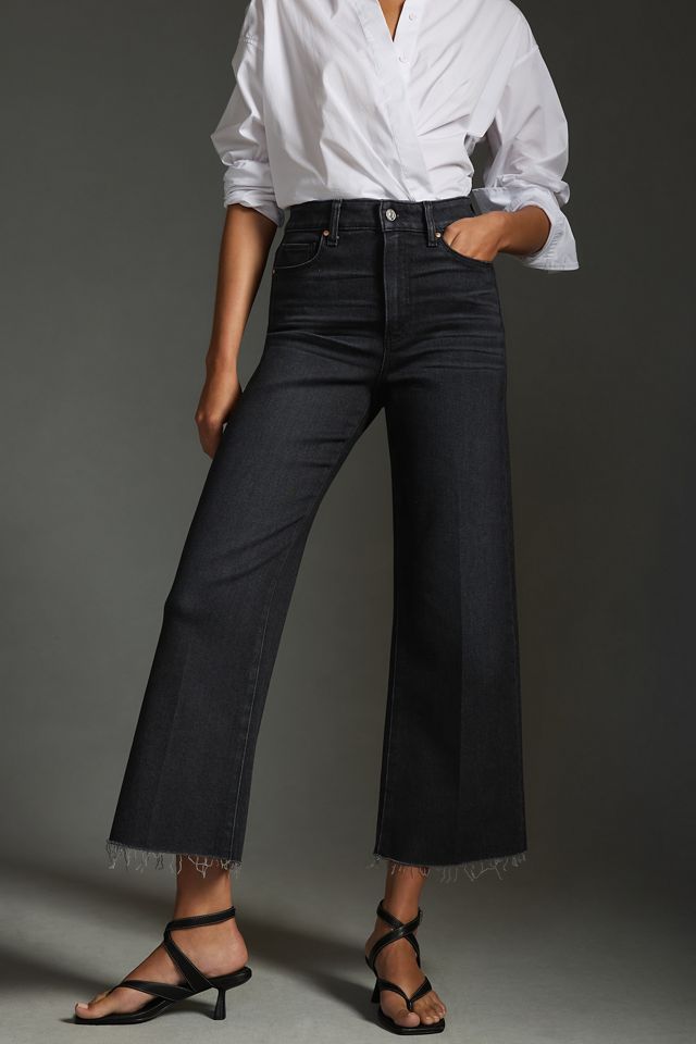 PAIGE Anessa High-Rise Wide-Leg Crop Jeans #1