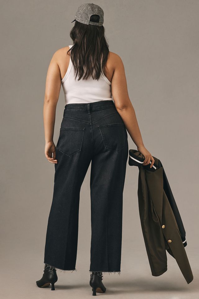 PAIGE Anessa High-Rise Wide-Leg Crop Jeans #8