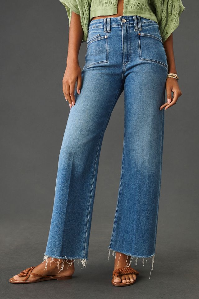 PAIGE Anessa High-Rise Wide-Leg Crop Jeans #1
