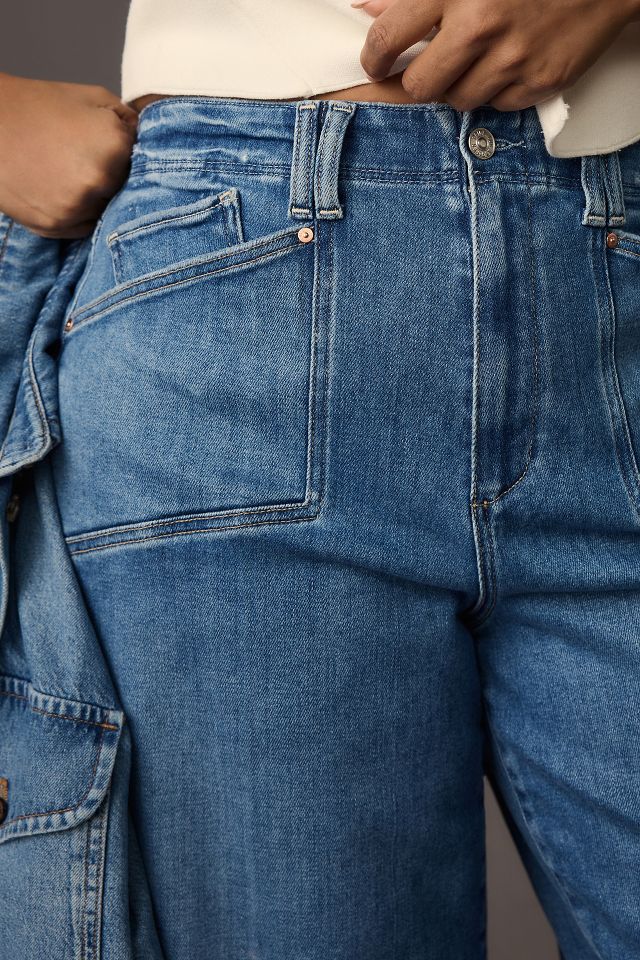 PAIGE Anessa High-Rise Wide-Leg Crop Jeans #9