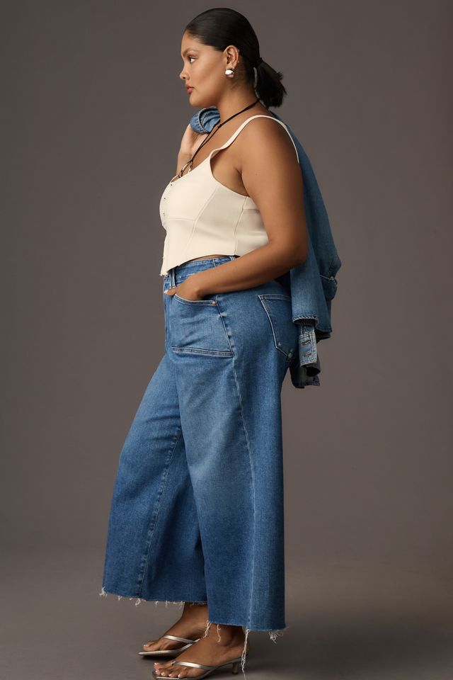 PAIGE Anessa High-Rise Wide-Leg Crop Jeans #11