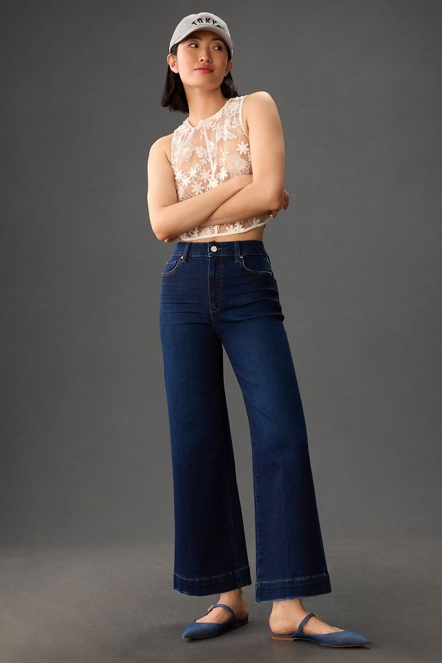 PAIGE Anessa High-Rise Wide-Leg Crop Jeans