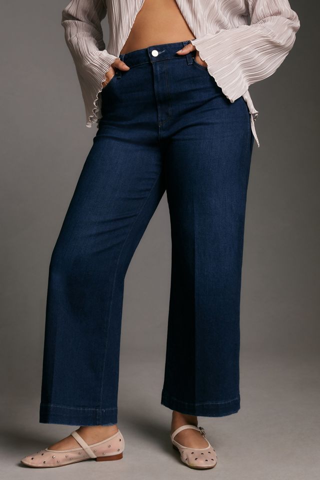 PAIGE DENIM ANESSA WIDE CROP JEAN IN THE DISCO